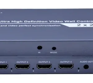 RV-202 . RAYMAX VIDEOWALL CONTROLLER 2×2, Video wall, TV wall processor, 4K×2K HD Display , 180 Degree Rotate, 8 Splicing Modes 2×2, 1×2, 1×3, 1×4, 2×1, 3×1, 4×1, input 4k.